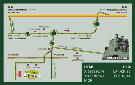 FRUTIBIERZO: mapa de localización